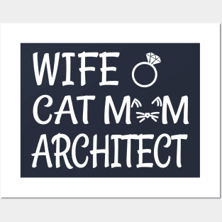 cat mom architect Posters and Art